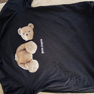 Black Teddy Bear Graphic Sweatshirt